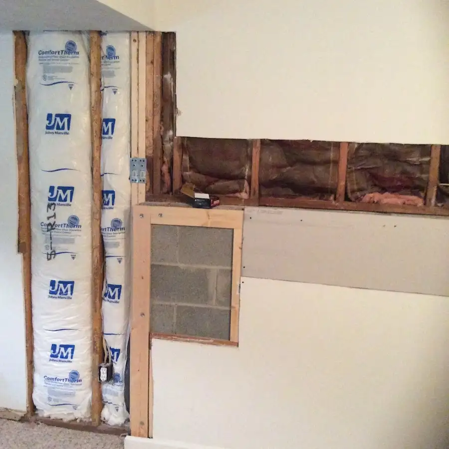 Wall insulation replacement during Contents Cleaning & Restoration in Bonney Lake